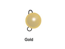 Cheburashka Tungsten Bottom Jig Gold, Messing, Brass